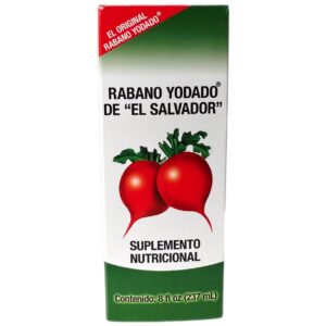 Jarabe de Rabano Yodado de El Salvador 237ml