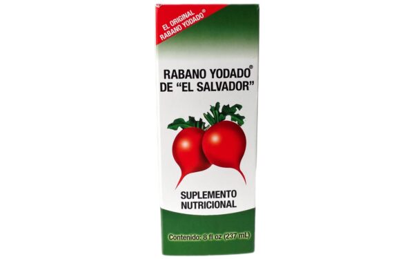 Jarabe de Rabano Yodado de El Salvador 237ml