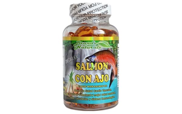 Salmon con  Ajo 100cap 1000mg