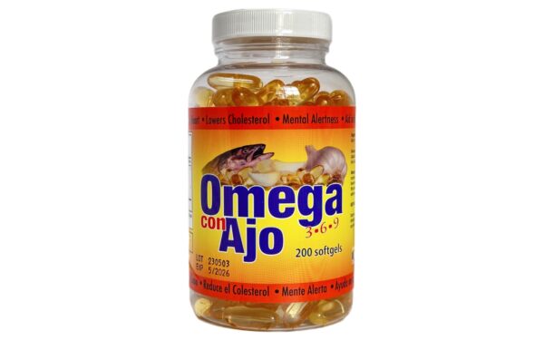 Omega con Ajo  3 6 9  200 sofgel