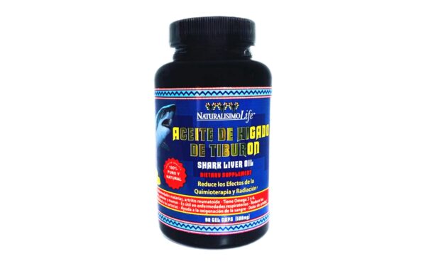 aceite de higado de tiburon 100 Cap. 500mg