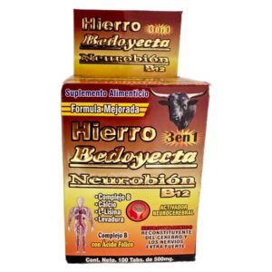 Hierro 3 en 1  500mg  100tab