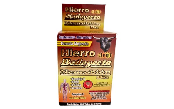 Hierro 3 en 1  500mg  100tab