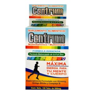Centrum formula avanzada 100tab 500mg