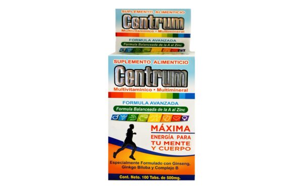 Centrum formula avanzada 100tab 500mg