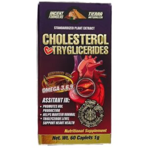 Colesterol trigliceridos 60 capletas 1g