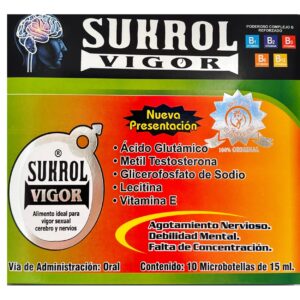Sukrol Vigor Nueva presentacion 10 vials