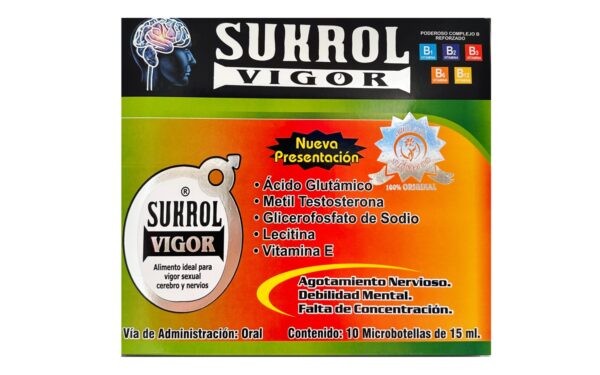 Sukrol Vigor Nueva presentacion 10 vials