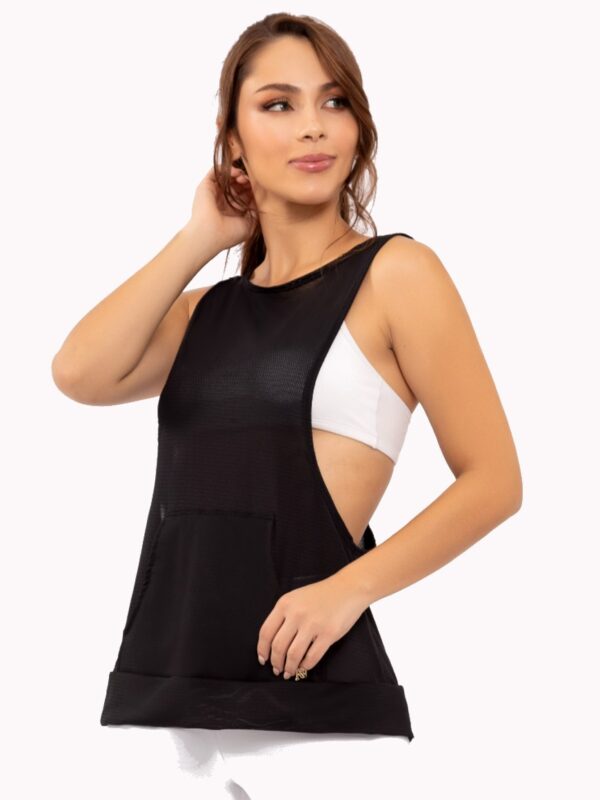 Bindweed Black Tank Top - Imagen 3