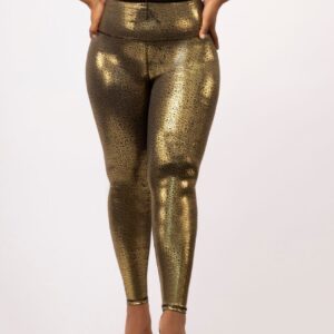 Coral Gold Leggings