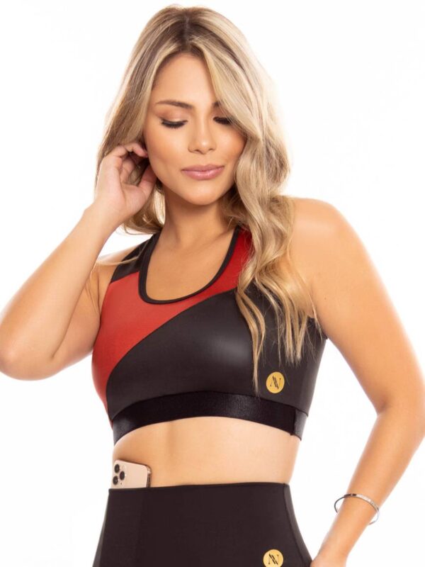 TuLlip Black/Terracotta Top - Imagen 2