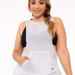 Bindweed White Tank Top