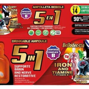5 en 1 Hierro tiamina 14 viales 30 ml