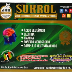 Sukrol 15ml 10 vials caja verde