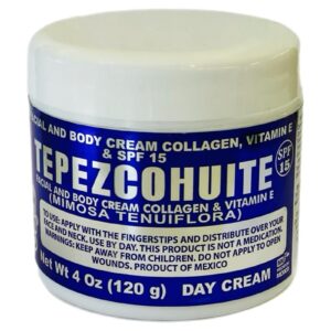 Tepezcohuite colageno y vitamina E 120g