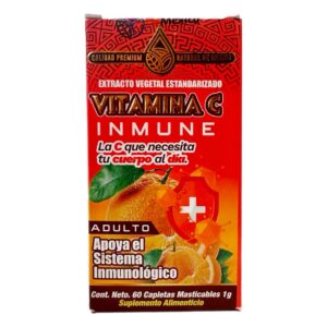 Vitamina C Inmune 60capletas Masticables 1g