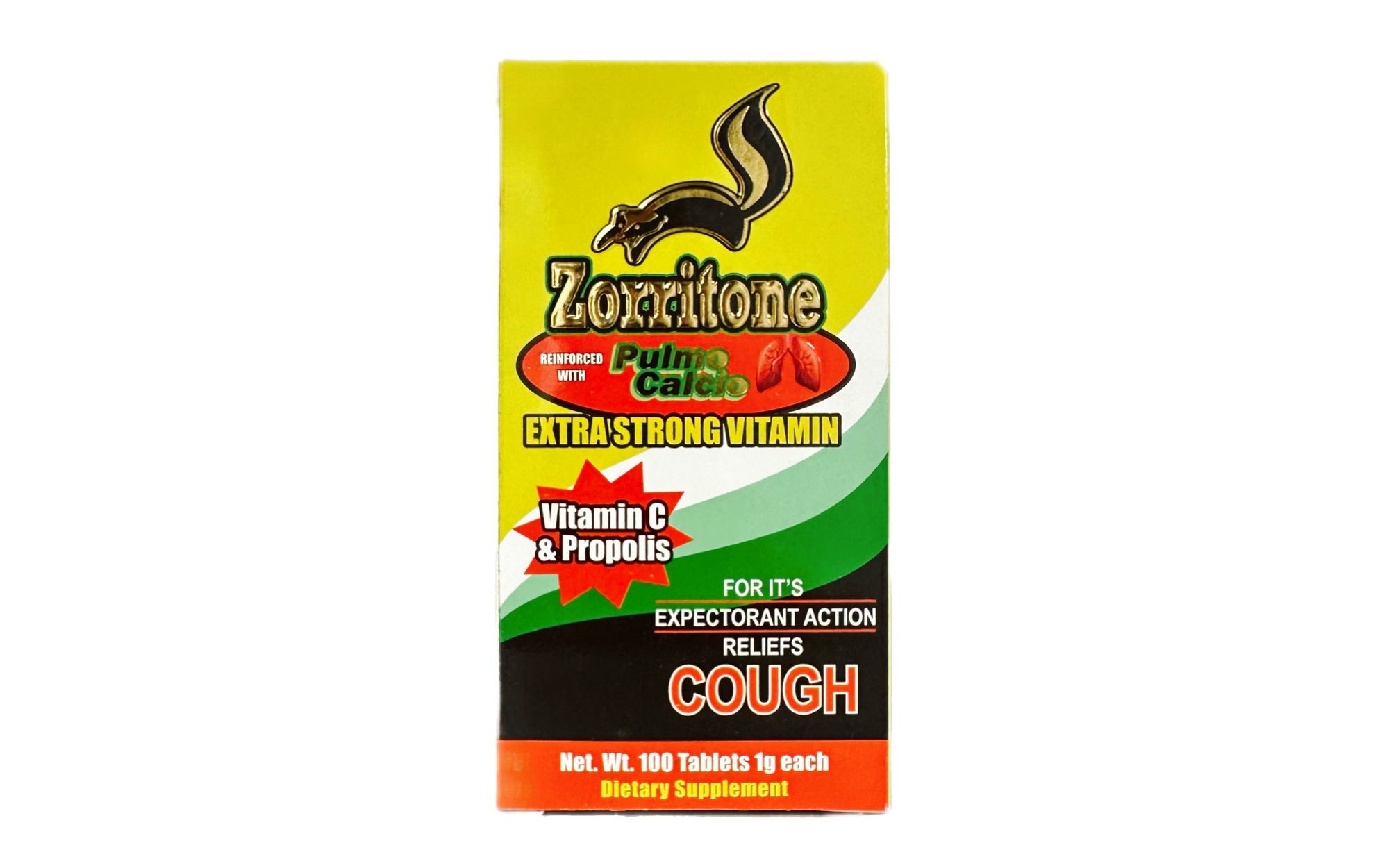 Zorritone Pulmo Calacio 100 tab 500mg