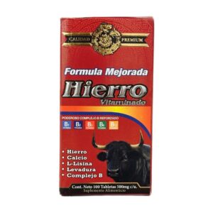 Hierro Vitaminado Fórmula Mejorada 100 Tab 500 mg